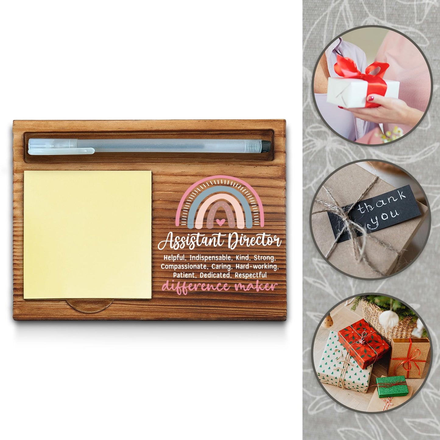 Assistant Director Sticky Note Holder, Assistant Director Office Decor, Assistant Director Gifts, Assistant Director Thank You Appreciation Gifts for Women Self-Stick Note Pad Holders WPP10