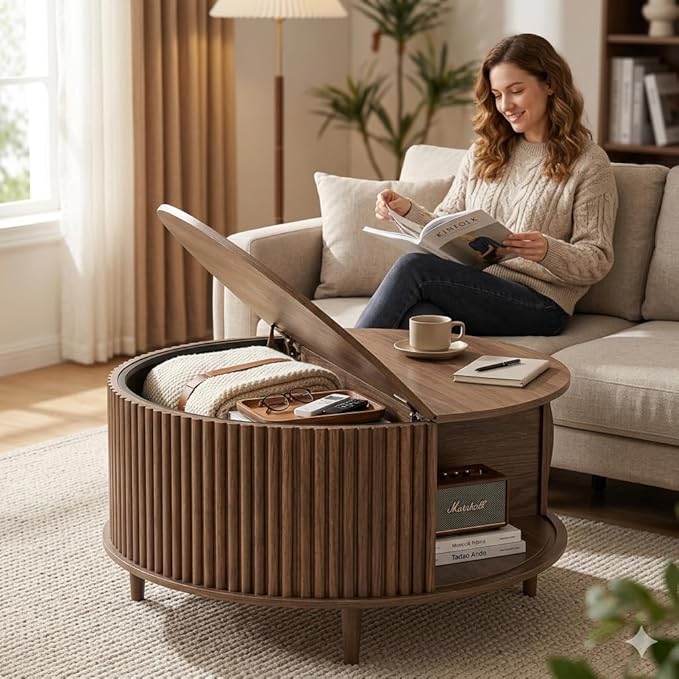 JOINICE Round Coffee Table