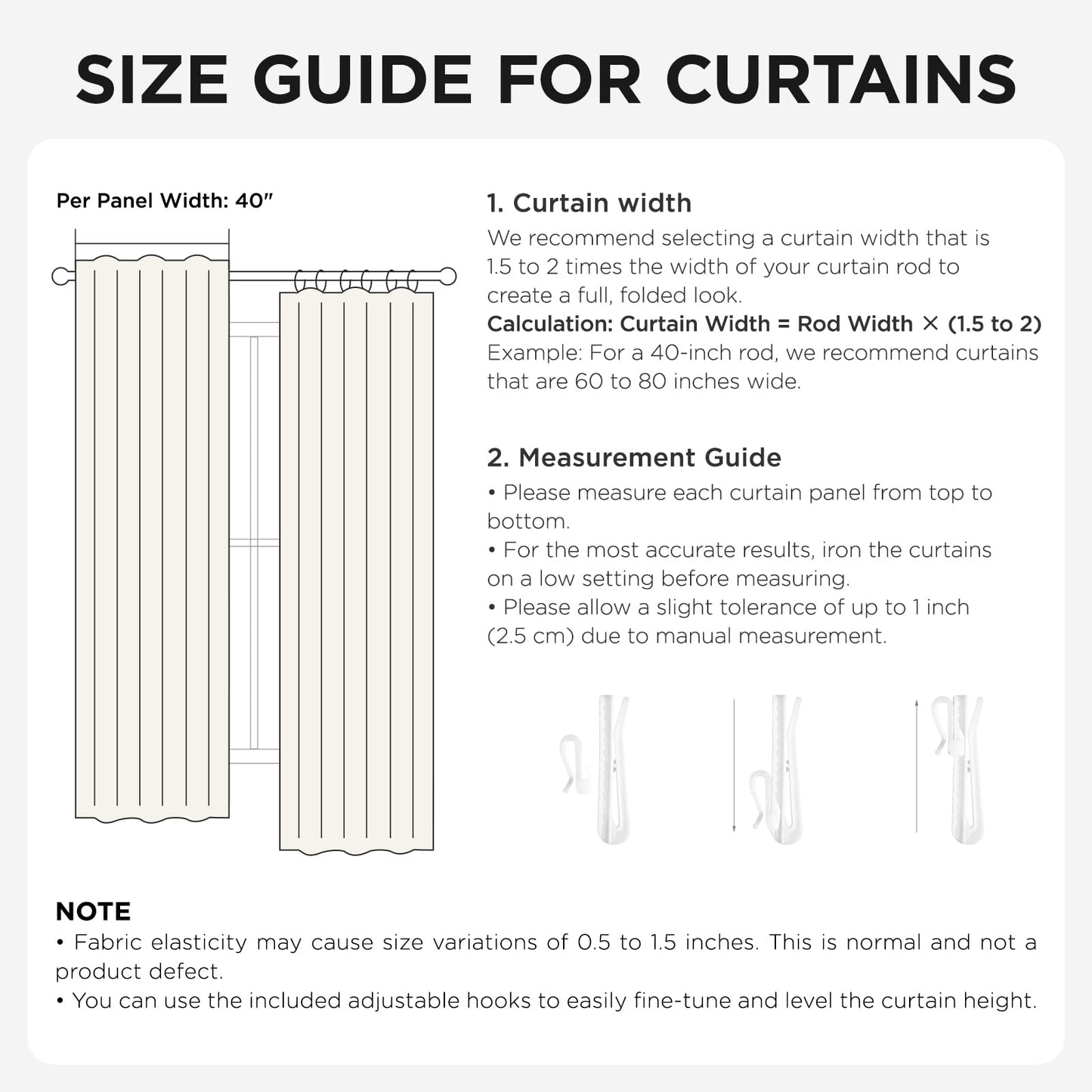 Joydeco Pinch Pleated Curtains - 100% Blackout for Bedroom, Linen Curtains 40" W x 90" L, Thermal Insulated 2 Panels Light Blocking Drapes, Back Tabs for Living Room