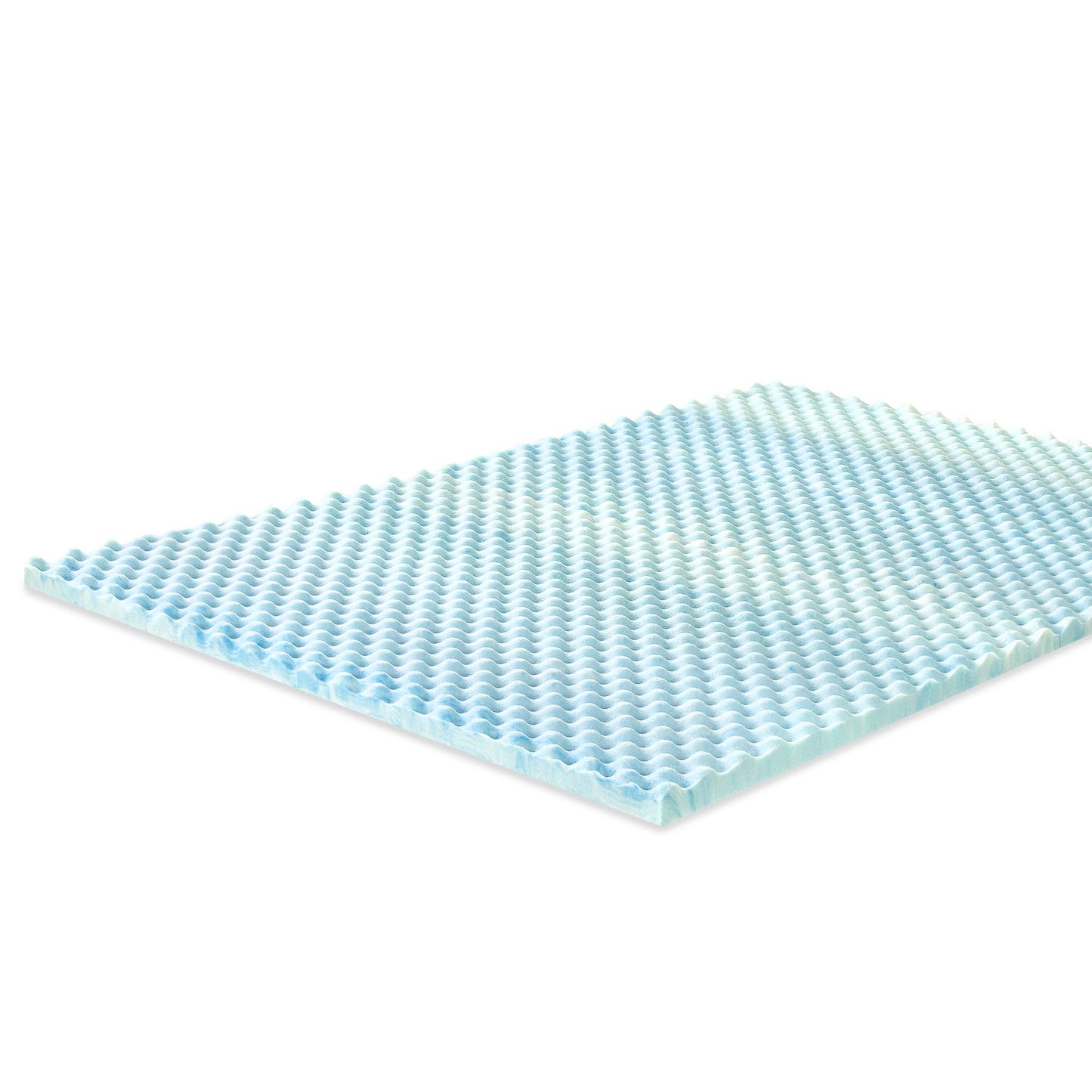 ZINUS 1.5/2/3/4-inch Swirl Gel Cooling Memory Foam Mattress Topper, Cooling Airflow Design, CertiPUR-US Certified (1.5 in, Twin)