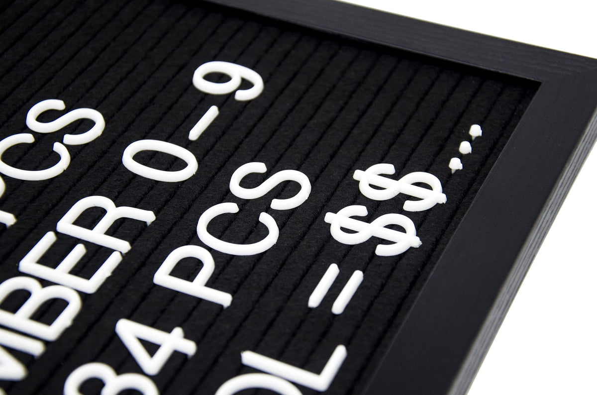 G GAMIT Felt Letter Board Letters Set, 306pcs 1inch Wider Letters Only(No Board)