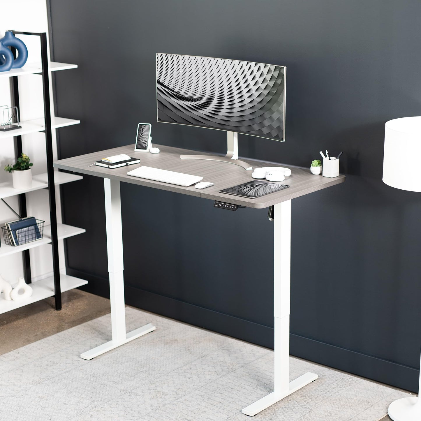 VIVO Universal 60 x 30 inch Table Top for Standard and Sit to Stand Height Adjustable Home and Office Desk Frames, Dark Gray Desktop, DESK-TOP60-30G