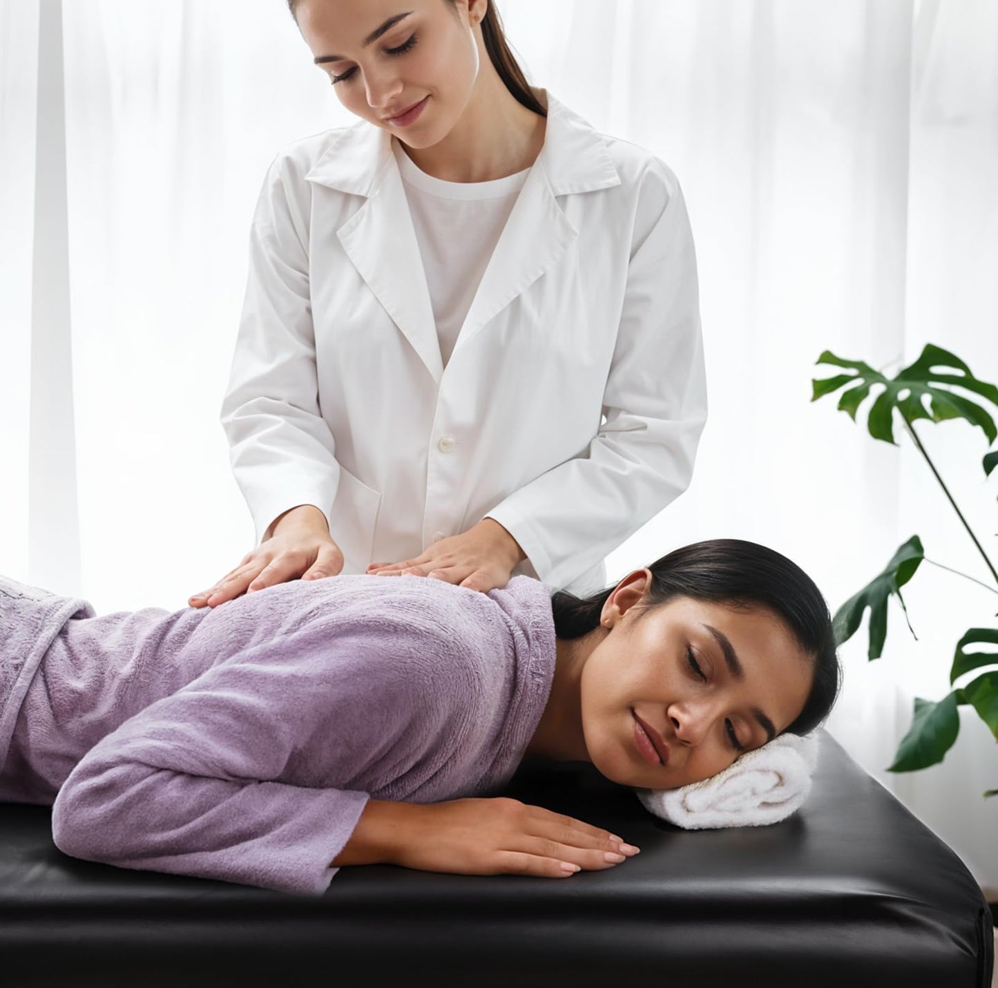 PU Leather Massage Table Cover Fitted with Elastic Band, Waterpoof Oilproof, 77x31.5 in Massage Bed Cover Protector, ONLY Fits 77in/195cm Length for Tattoo/Spa/Lash Bed, Wipeable Waxing Table Covers