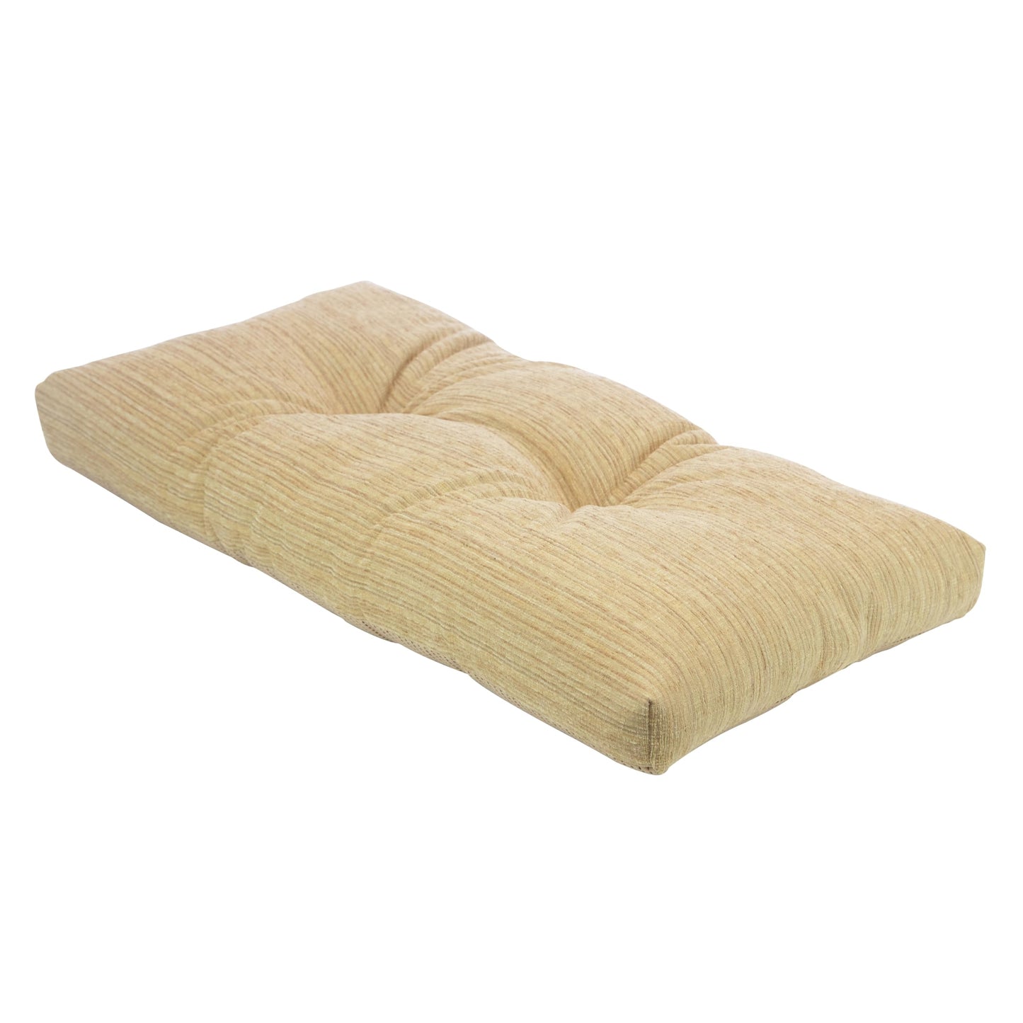 Klear Vu The Gripper Non-Slip Tufted Bench Cushion for Indoor Furniture, Assembled in USA, Entryway Storage, Bay Window, Corner Nook or Piano Seat, 30 Inches, Chenille Natural