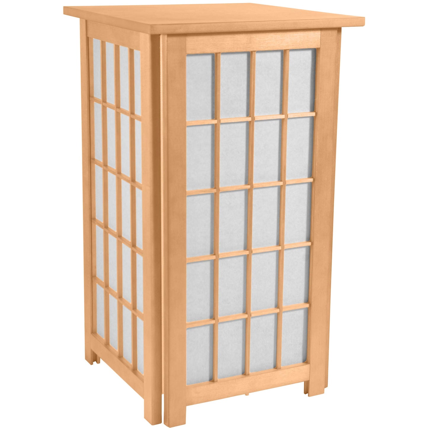Red Lantern 27" Tall Hokkaido End Table Shoji Lamp, Natural