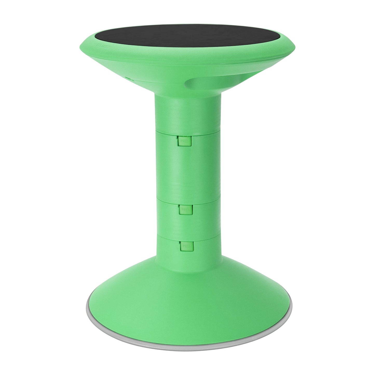 Storex Wiggle Stool – Active Flexible Seating for Classroom and Home Study, Adjustable 12-18 Inch Height, Green (00304U01C)