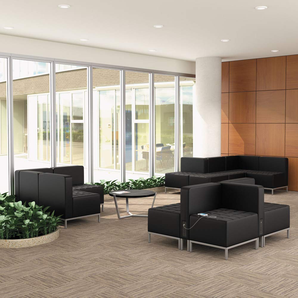 Alera ALE QUB Series Corner Sectional, 26 3/8 x 26 3/8 x 30 1/2, Black