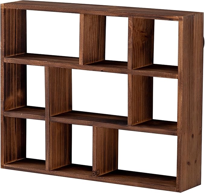 SOFE Small Brown Wood Shadow Box