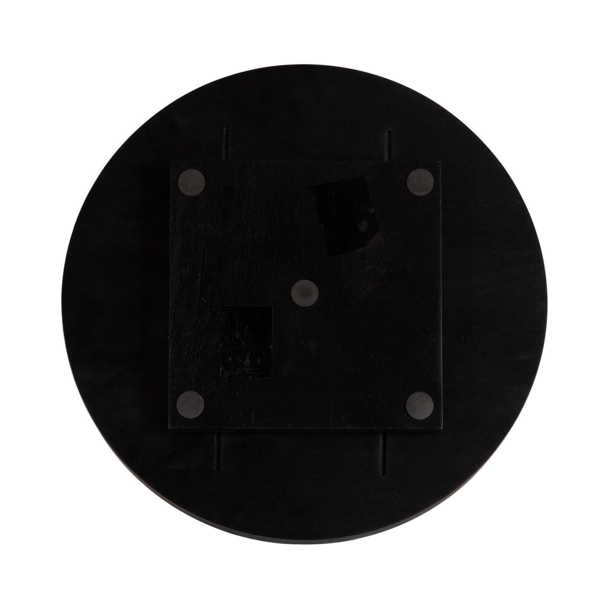 Kate and Laurel Halsey Round Lazy Susan Tray Organizer; 18 Inch Diameter; Black; Transitional Round Countertop Organizer with Turning Lazy Susan for Kitchen Storage