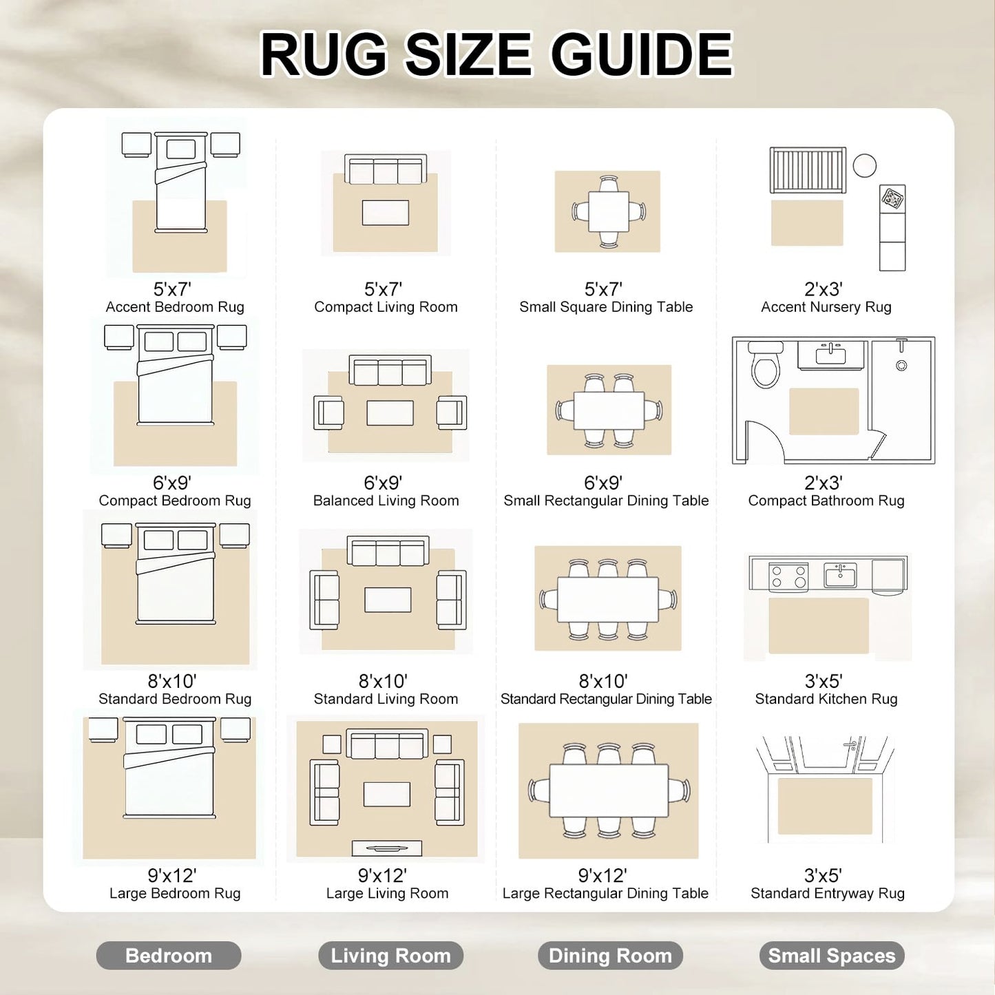 Cnythlis Washable Abstract Area Rug, Robot Vacuum Compatible, 0.3" Low Pile, Non-Slip Cotton-Backed with Silicone Backing, for Home Office Under Desk Dining Room, 5'x7', Neutral Taupe