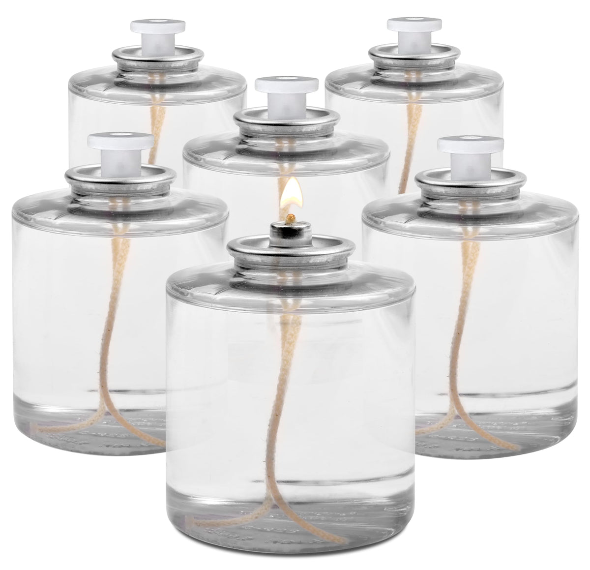 Hyoola 80 Hour Liquid Paraffin Long Burning Candles - 6 Pack - Survival and Emergency Candles