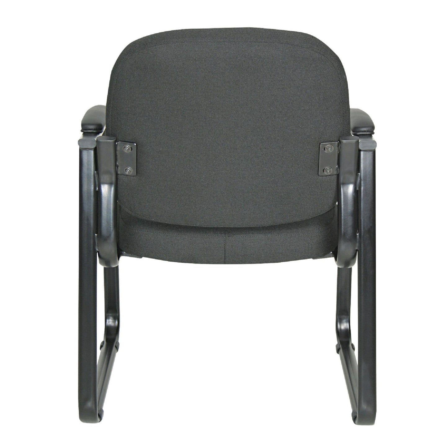Alera Genaro Series Half-Back Sled Base Guest Chair, 25" x 24.80" x 33.66", Black