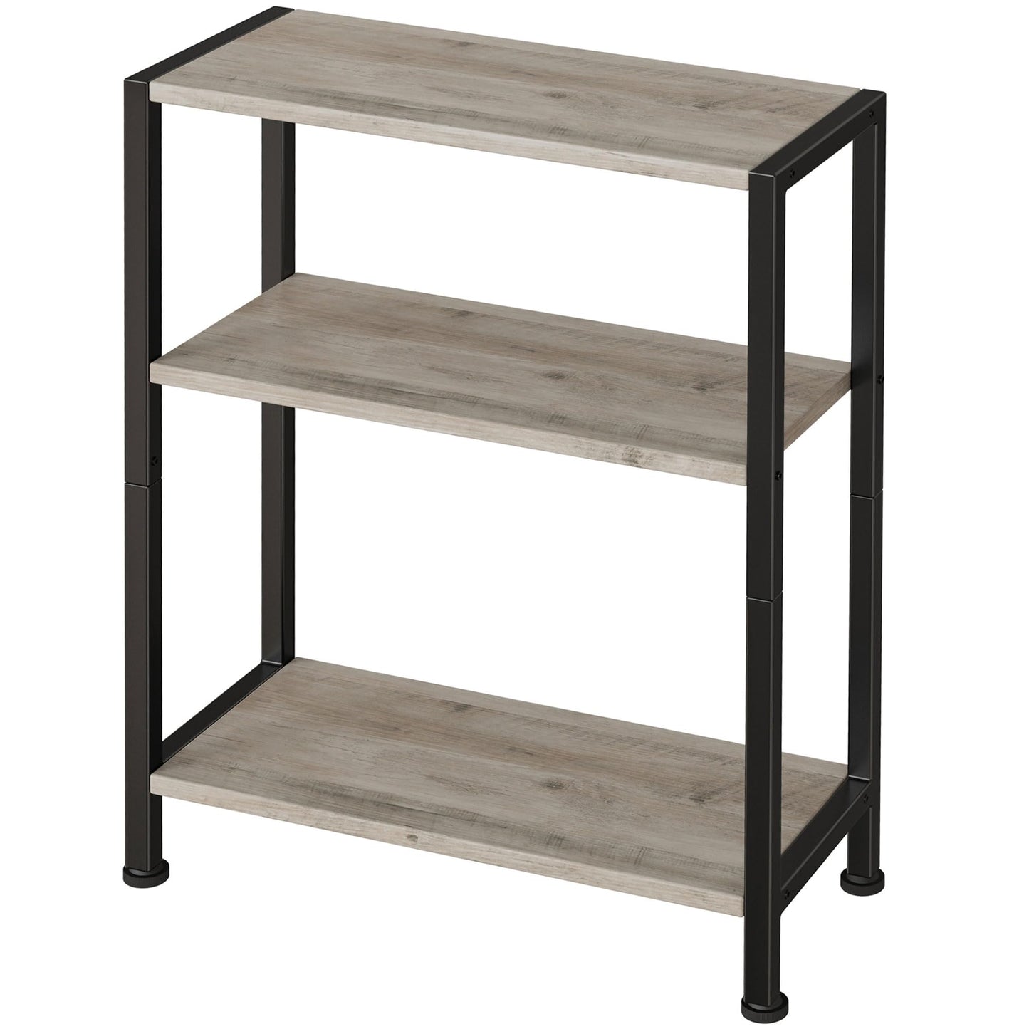 3-Tier Side Table, Small EndTable, Sofa SideTable for Narrow Spaces, Slim EndTable, NightstandTable, Skinny Bedside Table, for Living Room, Bedroom, Office, Greige