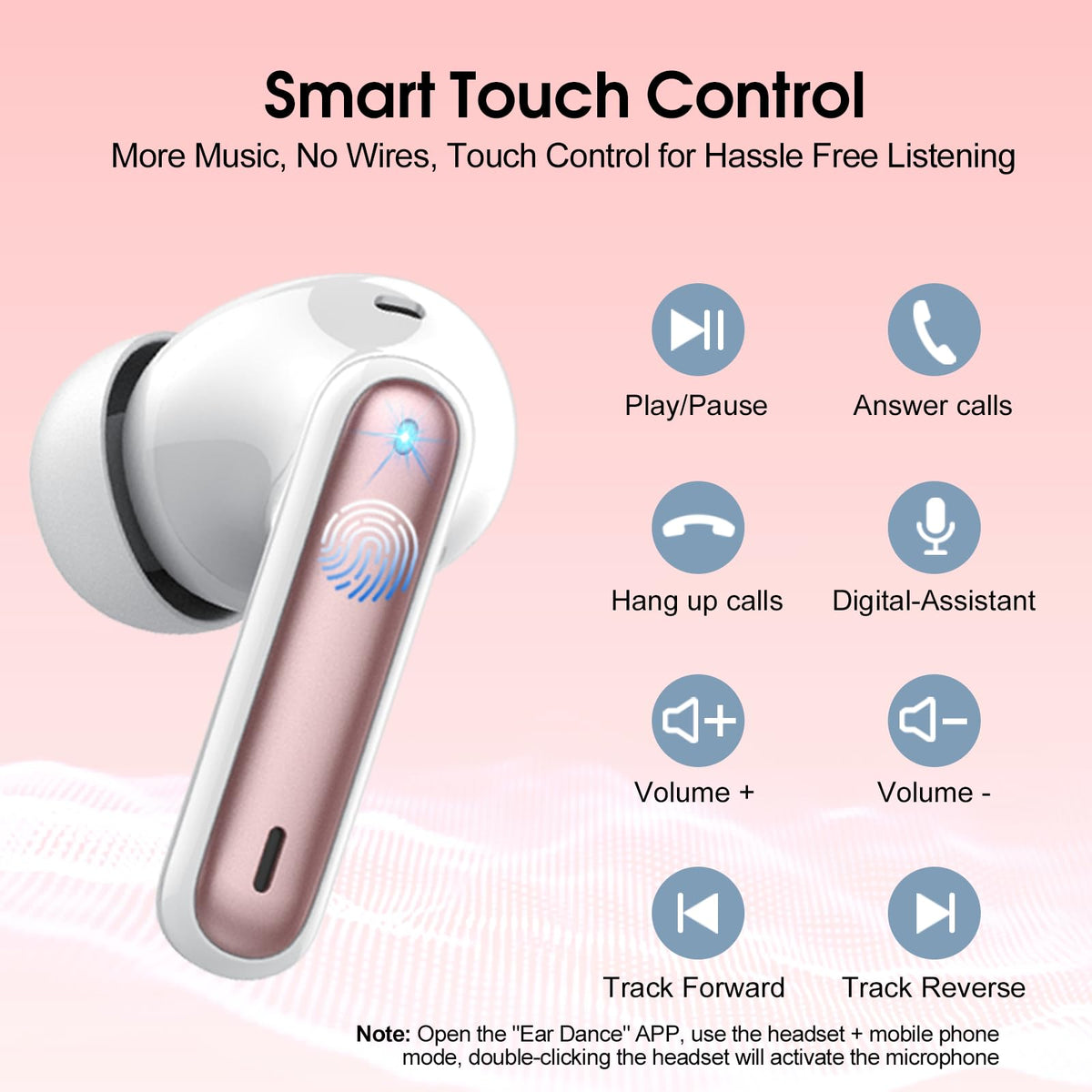 Csasan Ai Translation Earbuds Real Time,3-in-1 Buletooth 5.3 Translator Earbuds with 6 Translation Modes/164 Languages,No Subscription Required Translatior Headphones, Rose