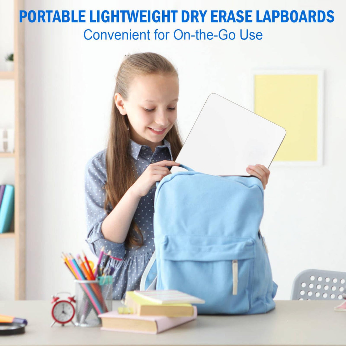 COYMOS 12 Pack Small Dry Erase Boards Classroom Pack 12 x 9 Inch Double Sided Mini White Boards Portable Dry Erase LapBoards for Teacher Supplies with 12 Erasers and 12 Markers