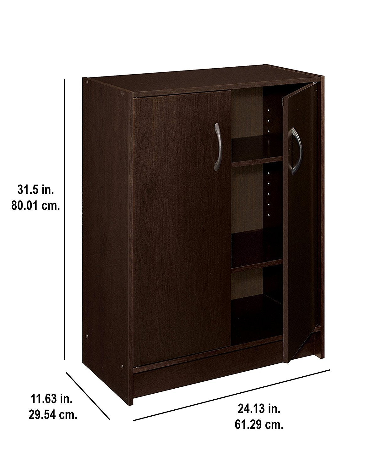 ClosetMaid 8925 Stackable 2-Door Organizer, Espresso