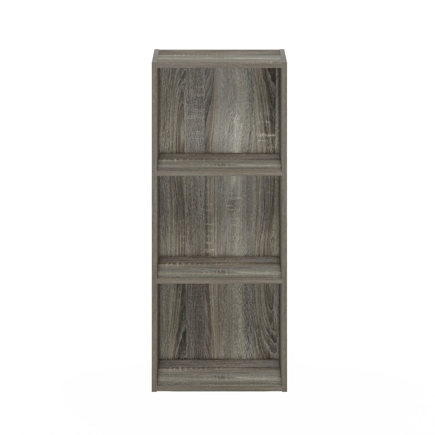 Furinno Pasir 3-Tier No Tool Assembly Open Shelf Bookcase, French Oak