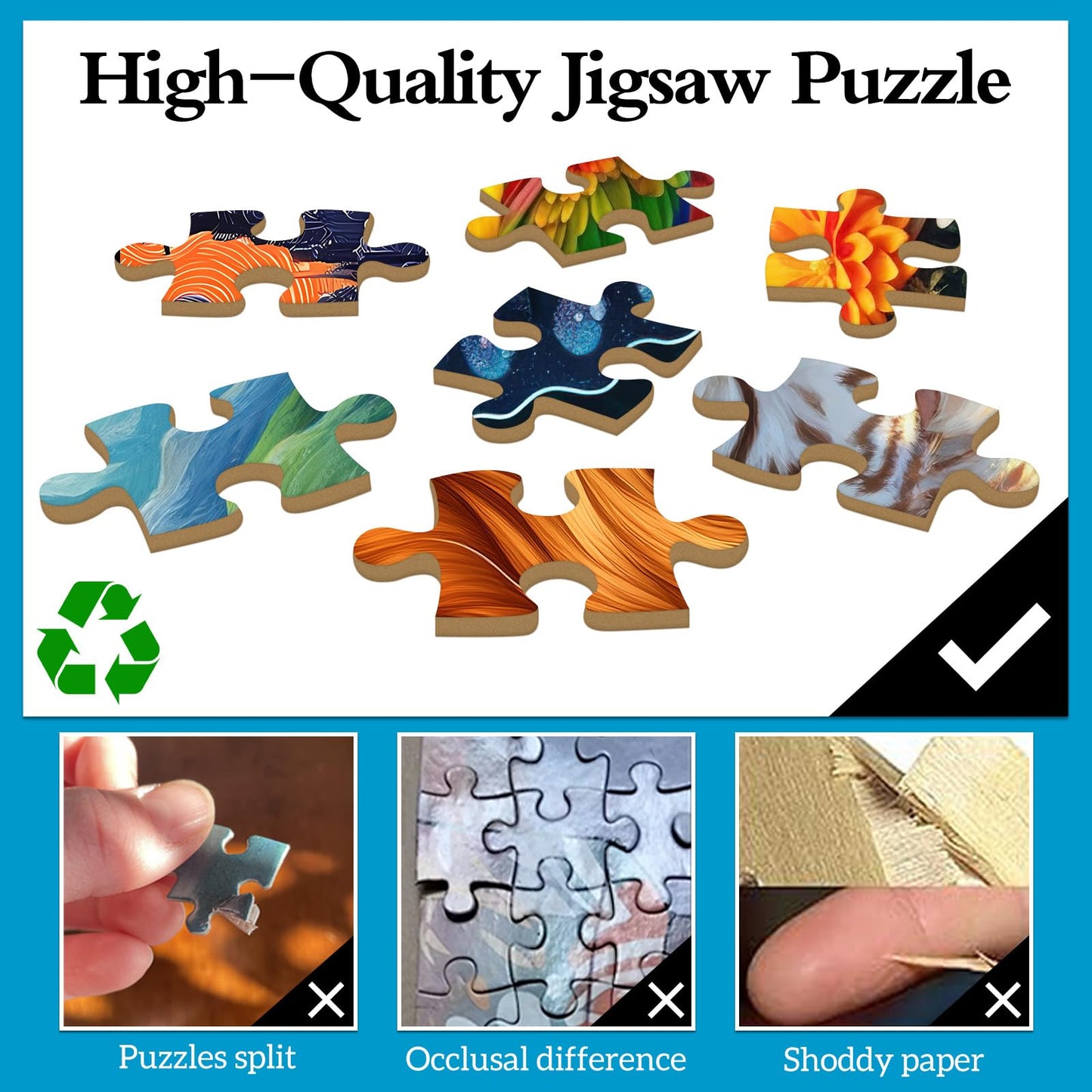 TangMosaic Chocolate Delight Jigsaw Puzzle, Puzzles for Adults 1000 Pieces, Home Decoration Puzzle, Interlock Perfectly No Dust, Gifts for Valentine's Day Easter