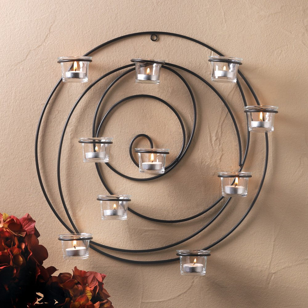 Hypnotic Candle Wall Sconce 17.25" Tall