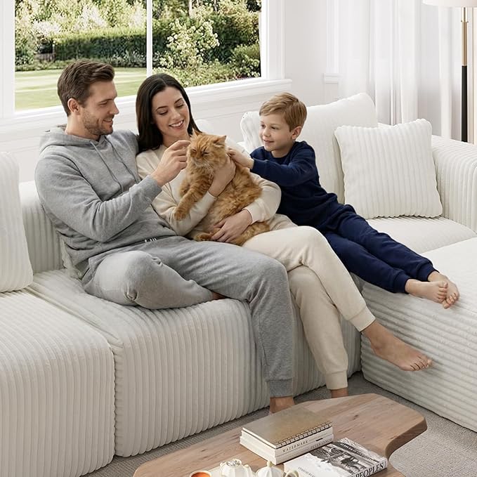 Novilla 70.8" Modular Sectional Sofa, Modern Cloud Sectional Couch