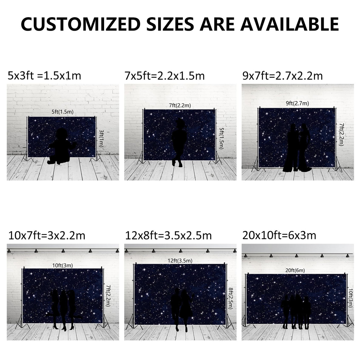 Renaiss 6x4ft Starry Night Sky Photo Backdrop Galaxy Universephotography Background Twinkle Stars Classroom Outer Space Theme Party Decor Kids Birthday Banner Astronauts Artistic Photo Booth Props
