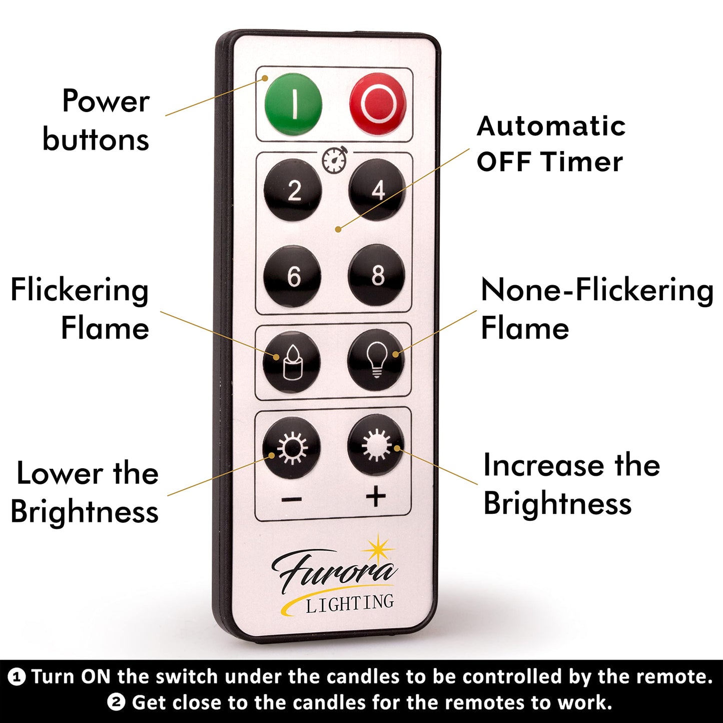 FURORA LIGHTING Blue Flameless Candles - Real Wax, Adjustable Brightness, Remote & Timer - 4 Pillars (3x4, 3x6) and 4 Votives, 8-Pack, Battery Operated
