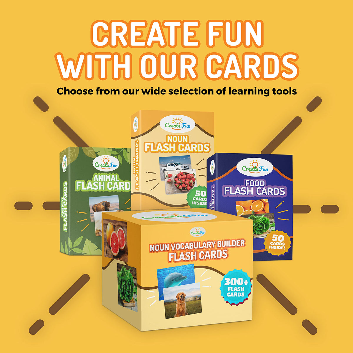 50 Noun Flash Cards, Fun Vocabulary Builder Educational Learning Photo Cards for Kids, Homeschool, Adults, Seniors, Speech Therapy, ESL, Autism, Dementia, Aphasia, SLP, ABA, and Occupational Therapy