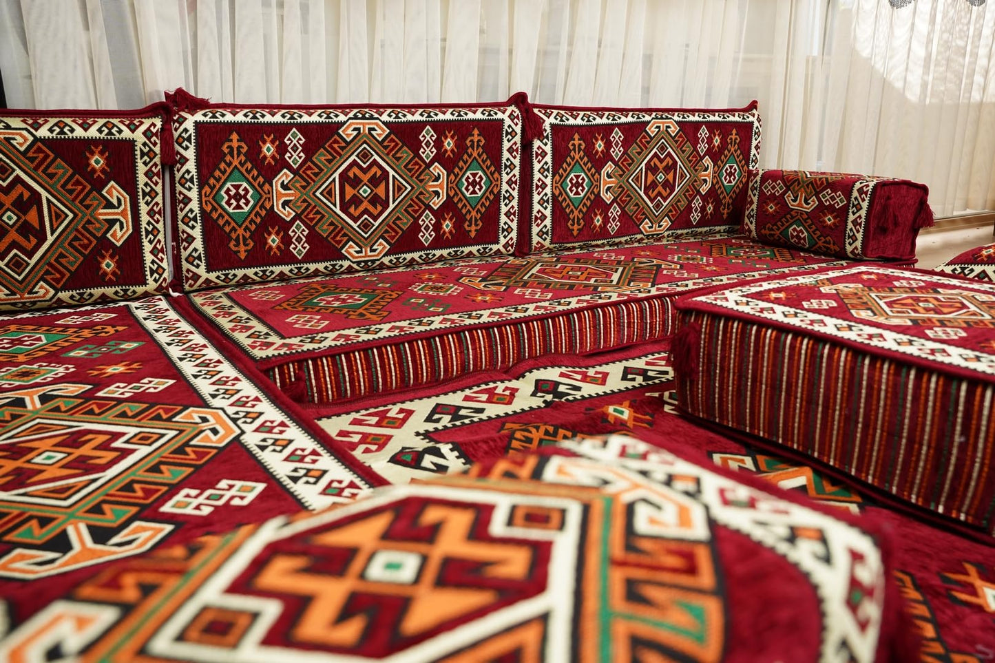 arabicsofa Traditional Floor Majlis Cushions – Modular Diwan Sectional Seating