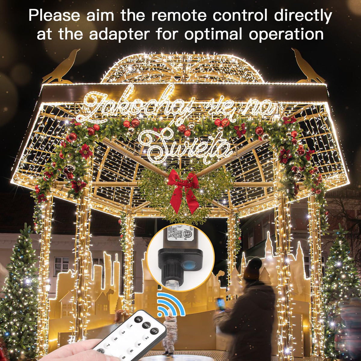 suddus 200 Led Connectable Christmas Lights Outdoor Waterproof, 66ft Fairy Lights Plug in with Remote, Warm White Christmas Tree Light Indoor for Bedroom, Dorm, Xmas Party, Porch, Patio, Garden Decor