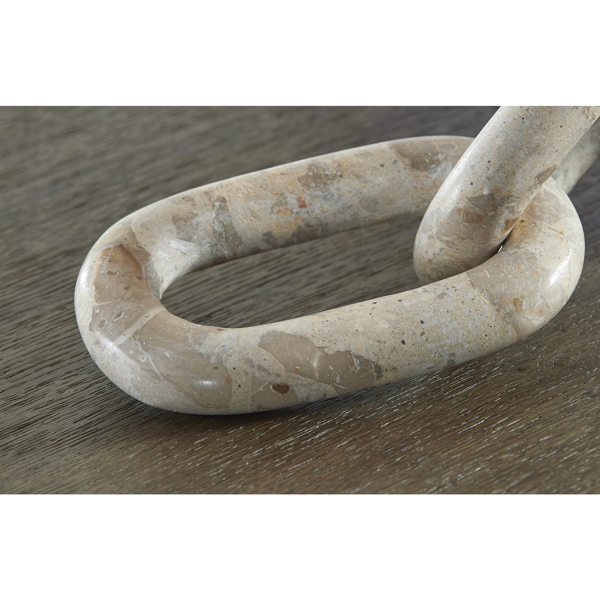 Signature Design by Ashley Kenport Contemporary Marble Chain Sculpture, Light Beige