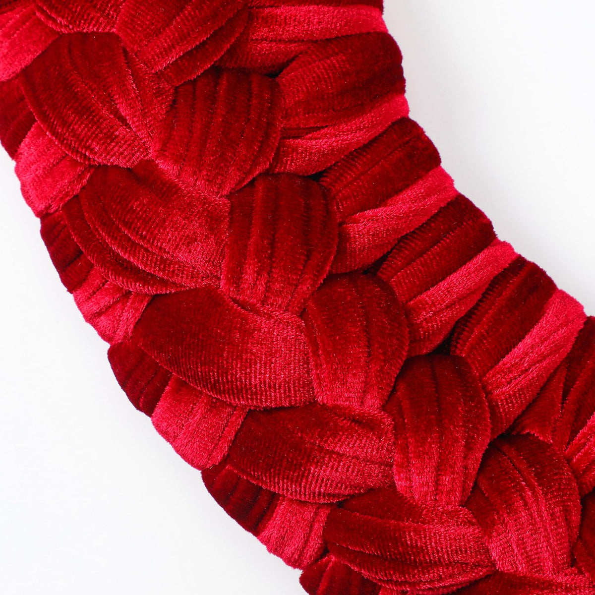 Barydat Christmas Velvet Wreath 14" Wreaths for Front Door Velvet Christmas Wreath Ornament with Bow for Party Table Fireplaces Porch Walls New Years Home Decor (Burgundy)