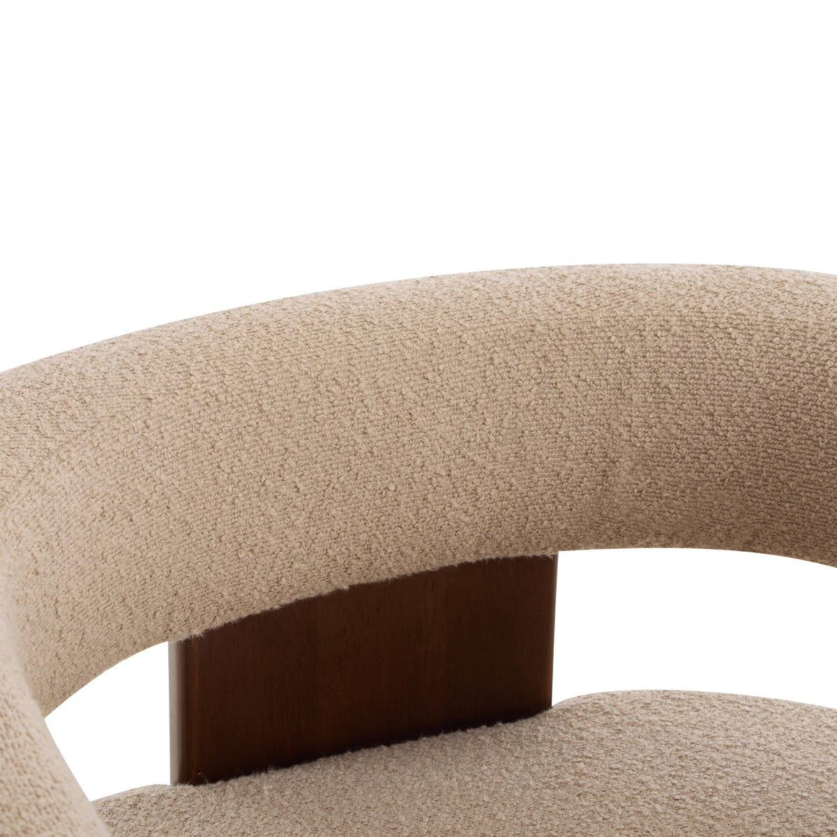 Christopher Knight Home Nettie Set of 2 Modern Accent Chair for Living Room, Boucle Single Lounge Sofa Chair with Wood Frame, Comfy Reading Chair, Lounge Armchair with Cushion, Light Camel + Walnut