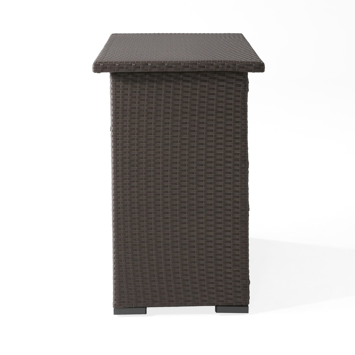 Christopher Knight Home Trinidad PE Bar, Dark Brown, Dimensions: 51.50”L x 25.15”W x 39.00”H