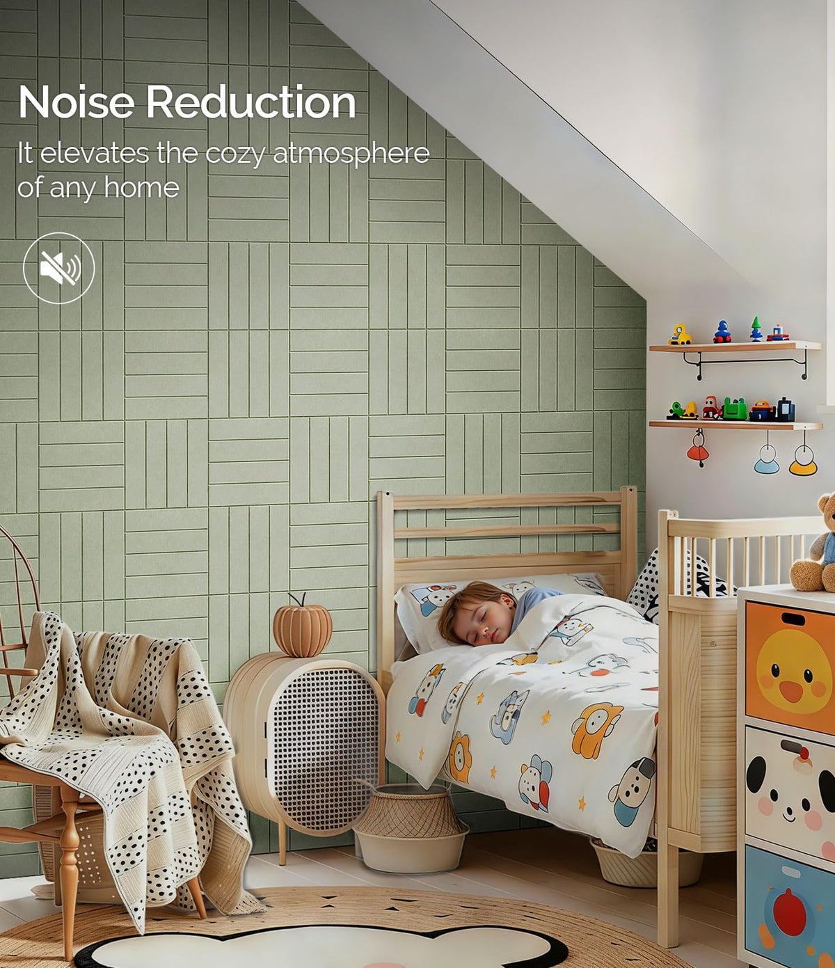 Bounmer Large Cork Board Alternative 48“ x 36”, 12-Pack Felt Bulletin Board Tiles with 60 Safe Removable Adhesive Tabs & 30 Pushpins, Cork Boards for Office Walls Decor (Sage)