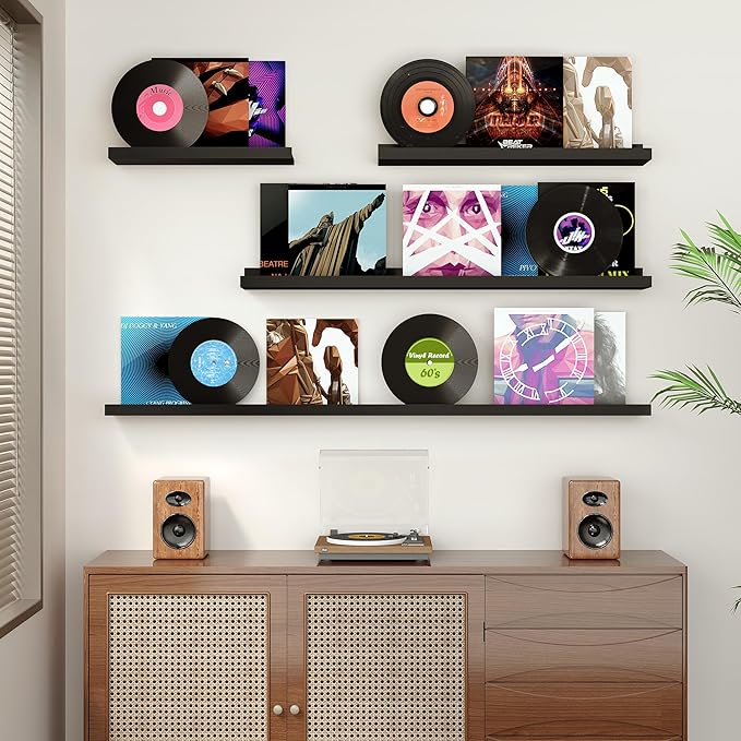 Floating Shelves for Wall, 48 inch Wood Floating Shelves Set of 2, Picture