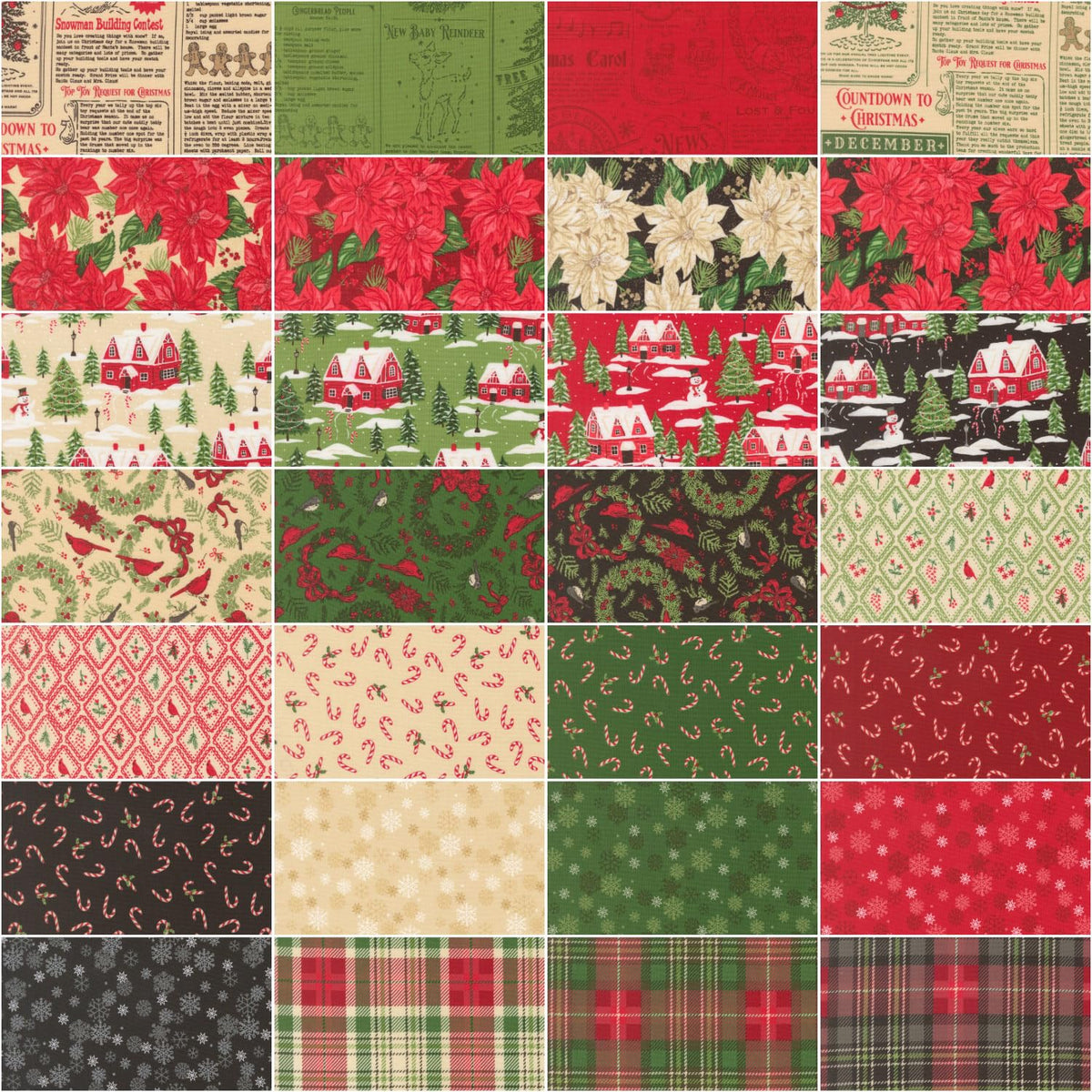 Stacy Iest HSU Holiday Cheer Layer Cake 42 10-inch Squares Moda Fabrics 20970LC