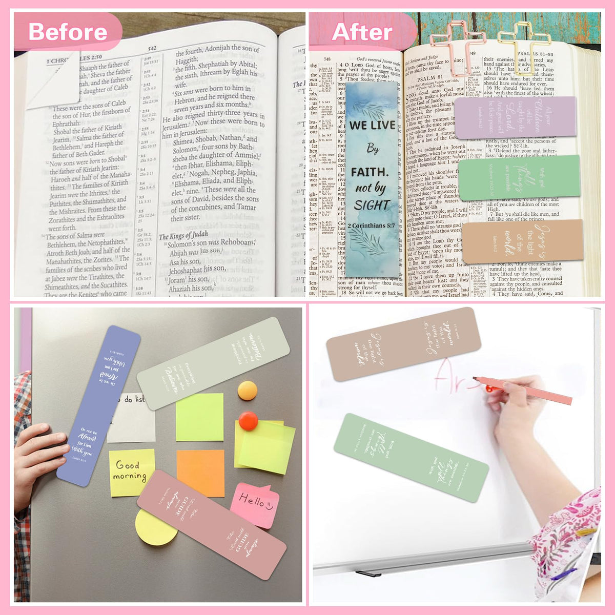 HRFGWDD Bible Study Supplies Kit for Women 96PCS Bible Journaling Kit with Bible Tabs for Women,Bible Highlighters and Pens, Bookmark, Journal, Bible Bag, Stationary Gift Set for Christian Girls