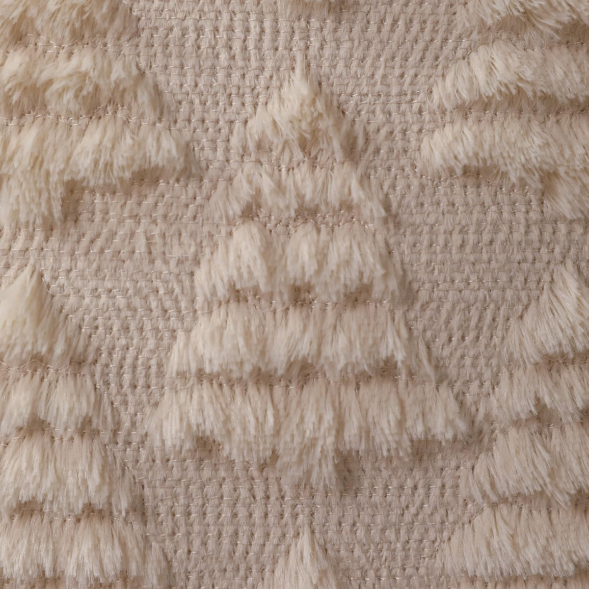 Allorry Christmas Pillow Covers 18 x 18 Set of 2 Xmas Decorations Beige Christmas Tree Pillow Cases Plush Faux Fur Soft Cushion Case for Winter Xmas Holiday Home Bedroom Sofa Decors SY-003-C18