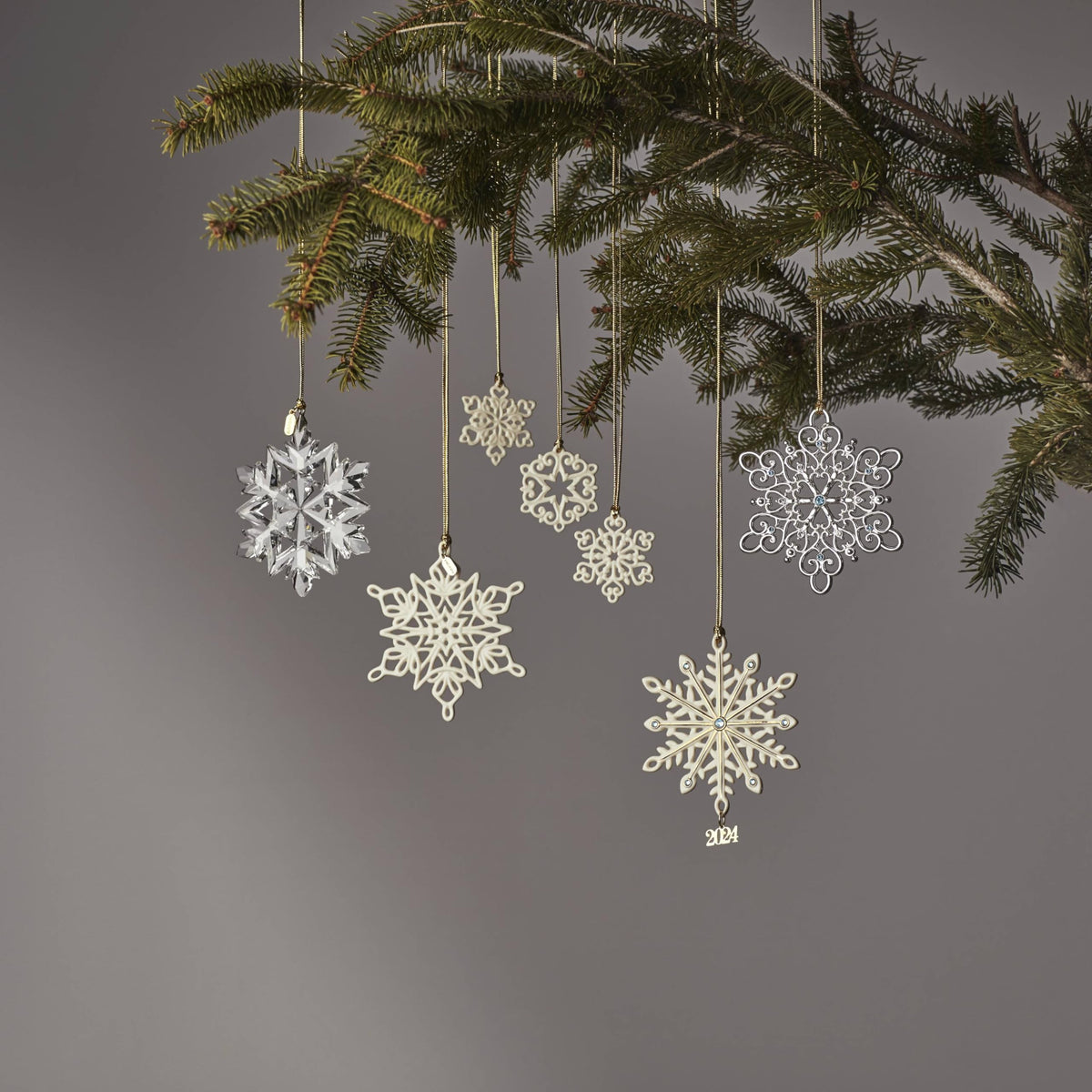 Lenox 895948 2024 Snow Majesty Ornament, 20th Edition, Christmas