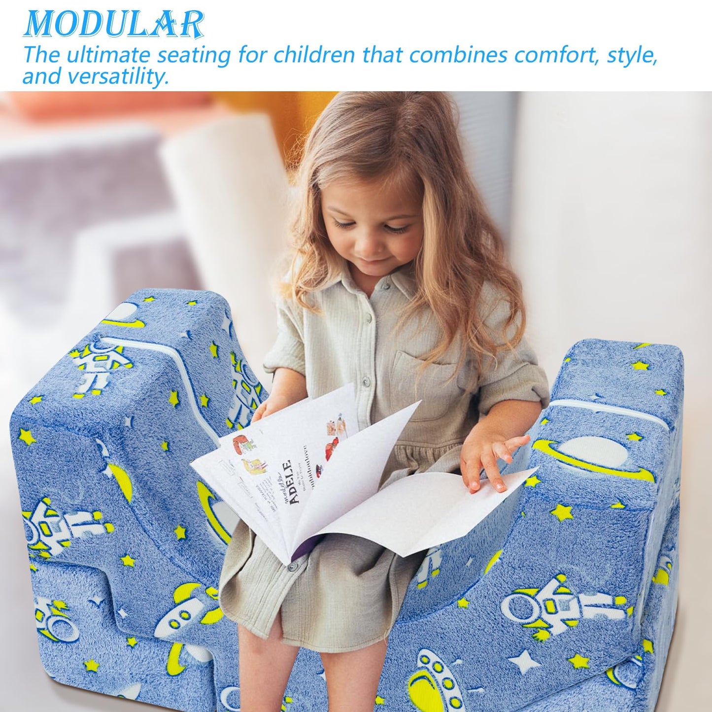 MeMoreCool Toddler Foam Climbing Couch – Modular Kids Sofa with Slide & Stair, Convertible Playroom Sectional for Crawling, Climbing & Kids’ Playtime