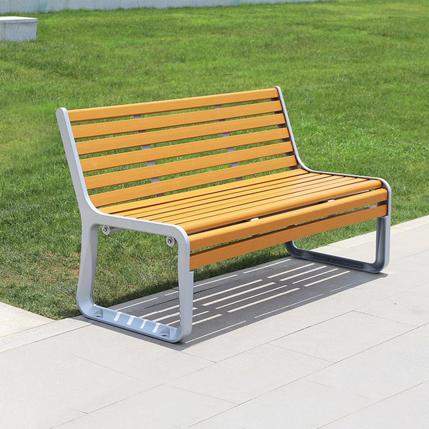This All-Weather Large Metal Bench, Durable Cast Aluminum Outdoor Patio Seating for Garden, Backyard, Park, Lawn & Deck – 150cm Long