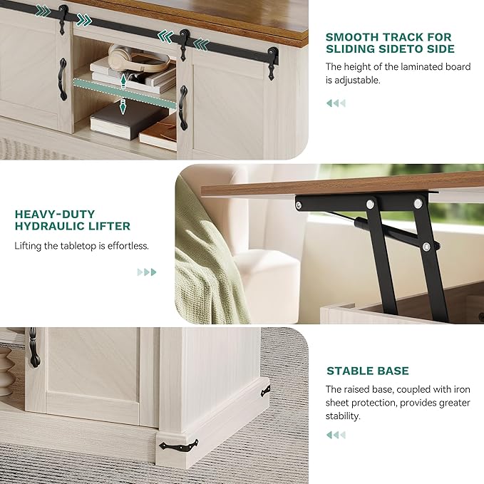 YITAHOME Lift Top Coffee Table