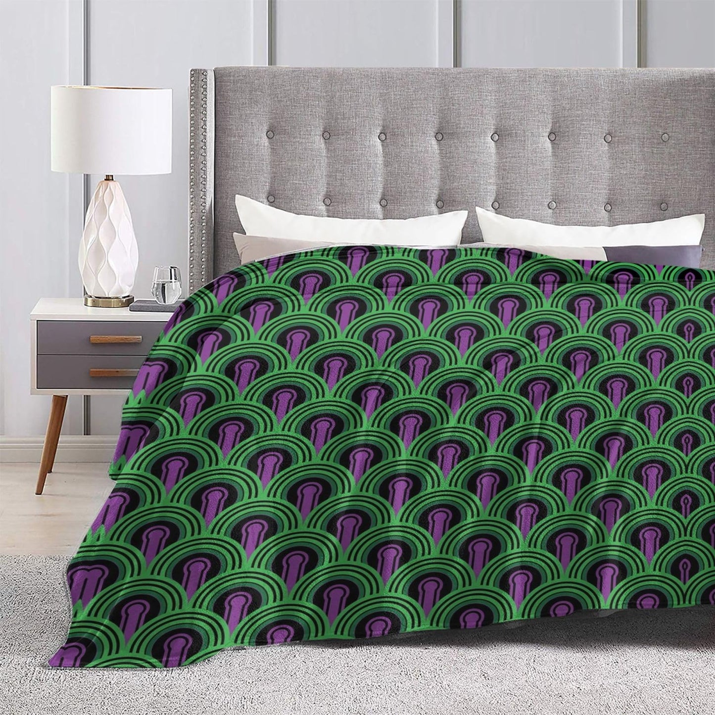 The Shining' Overlook Hotel Room Carpet Throw Blanket 50"X40" Lightweight Flannel Throws Blankets for Couch Bed Sofa Living Room Bedroom Home Decor,Soft Cozy Fluffy Fuzzy Plush Blanket for All Season