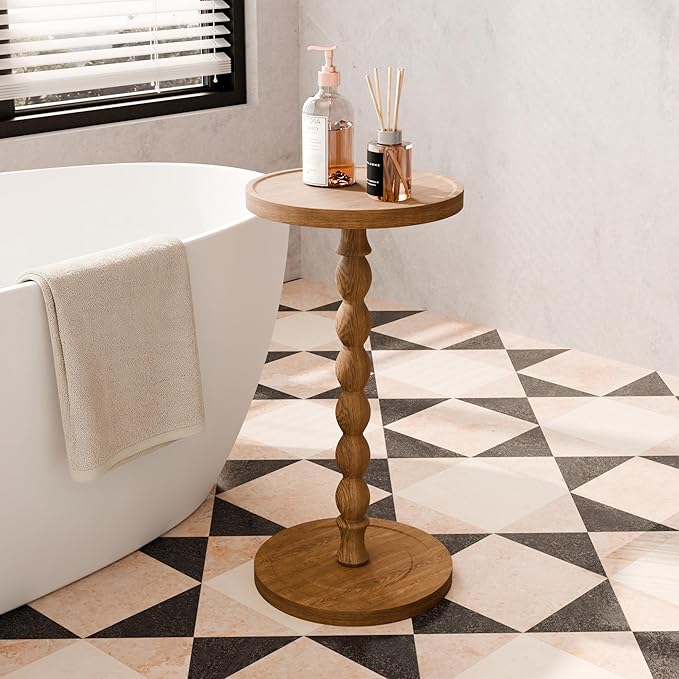 Small Side Table, Rubberwood Drink Table