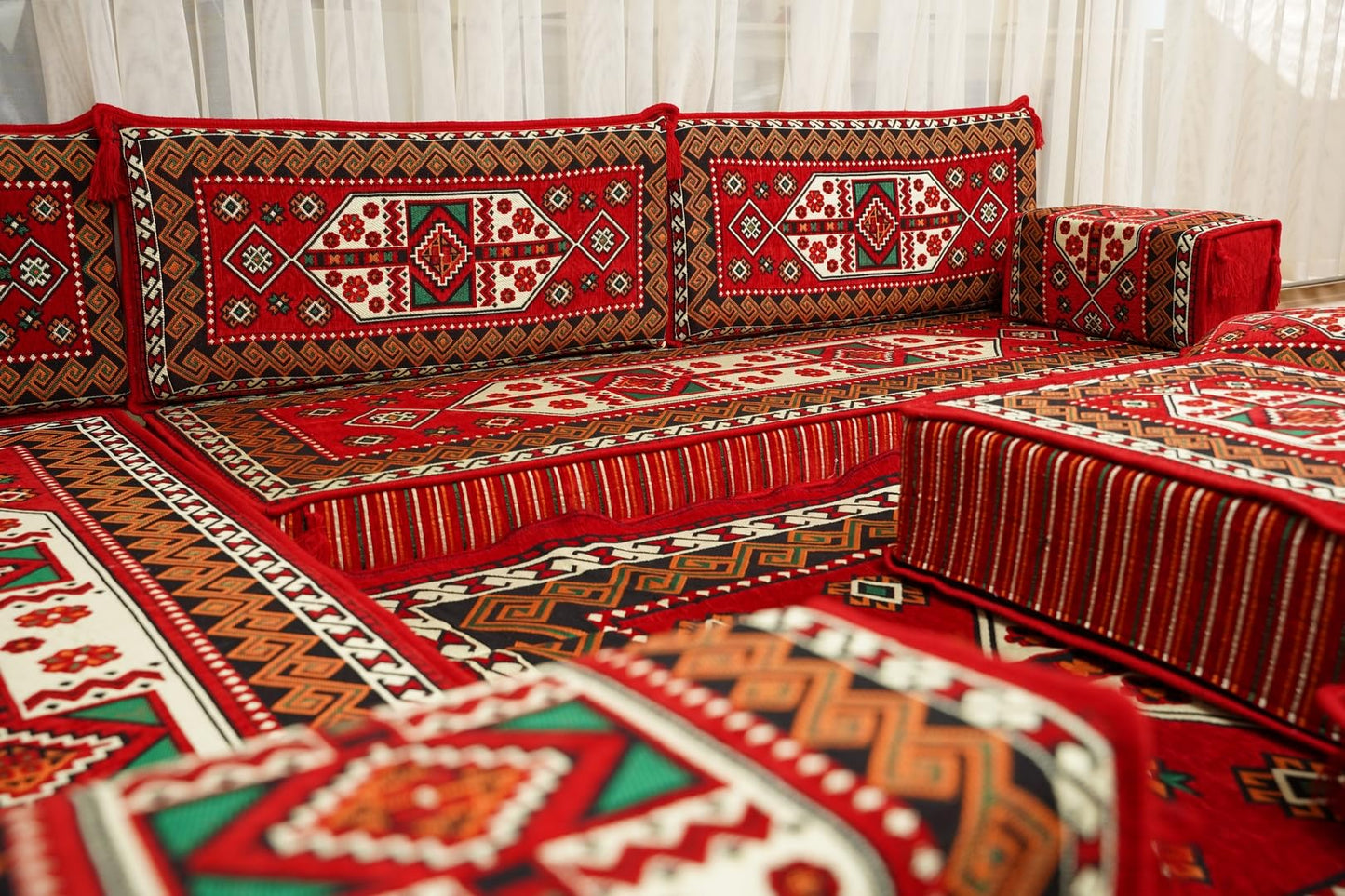 arabicsofa Traditional Floor Majlis Cushions – Modular Diwan Sectional Seating
