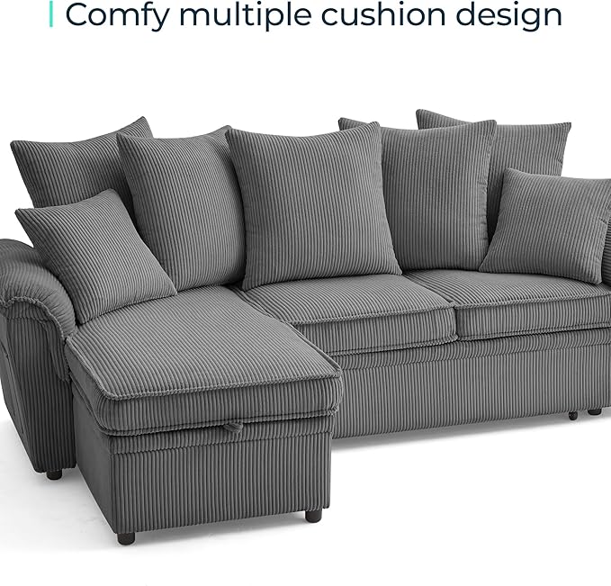 LINSY HOME Sectional Loveseat Sofa