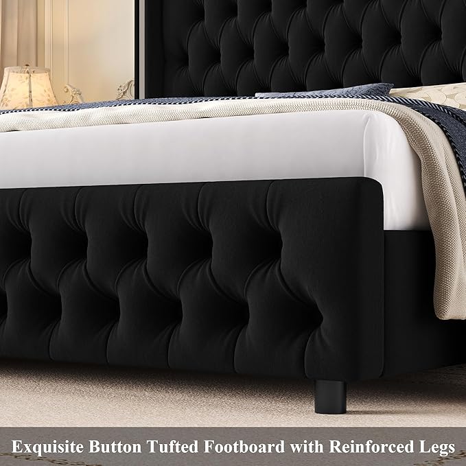 Keyluv King Smart LED Bed Frame
