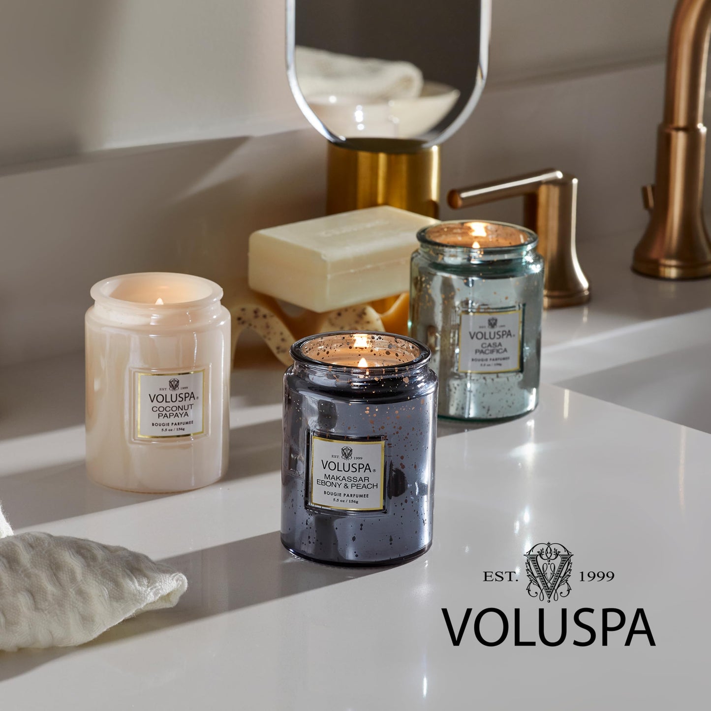 Voluspa Bergamot Rose, Macaron Candle, 1.8 oz, 15 Hour Burn Time, Coconut Wax for Clean Burning, Handcrafted in The USA
