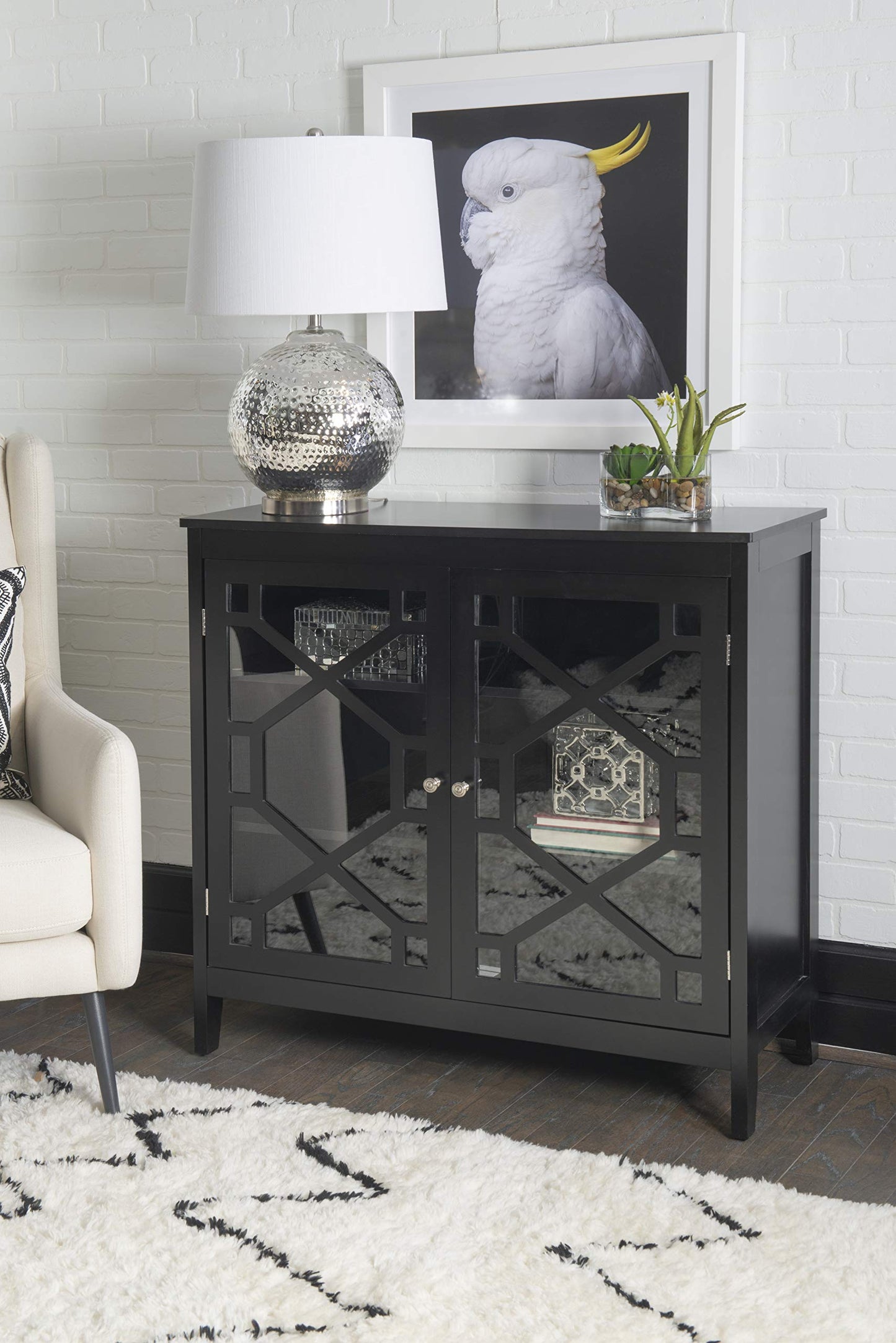 Linon Cabinet, Black