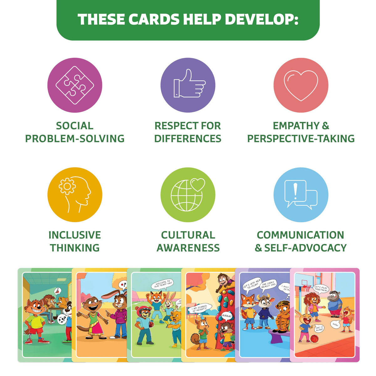 Who What Why Cultural Diversity & Inclusion Cards for Kids – SEL Game for Empathy, Disability, Social Awareness & Coping Skills – Learning Culture & Traditions Conversation Cards, Ages 4+